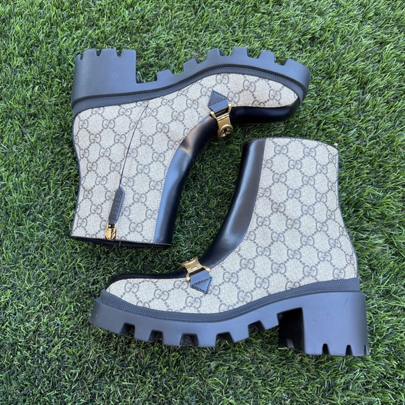 Gucci Women's Black and Tan Boots - Picture 8 of 16